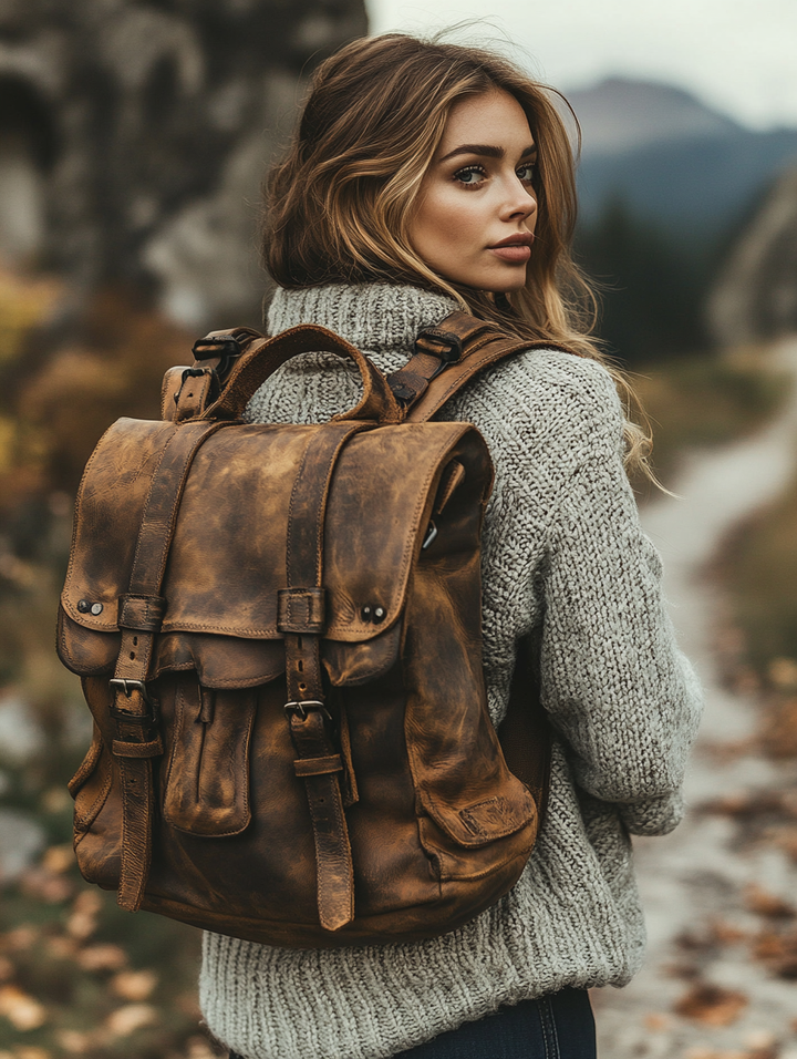 women Rucksack Leather Backpack Buy Online Revox Leather revoxleather