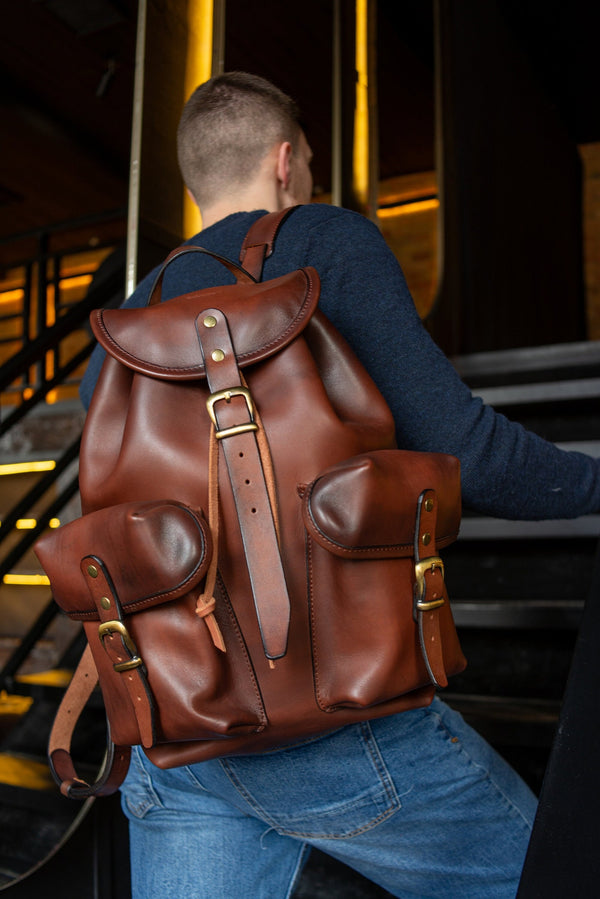 Handcrafted Leather Backpack