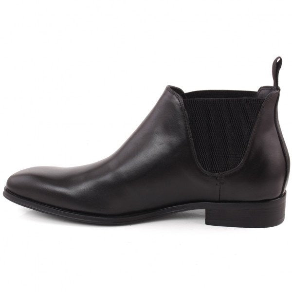 Men's Chukka Leather Ankle High Black Ben Boots