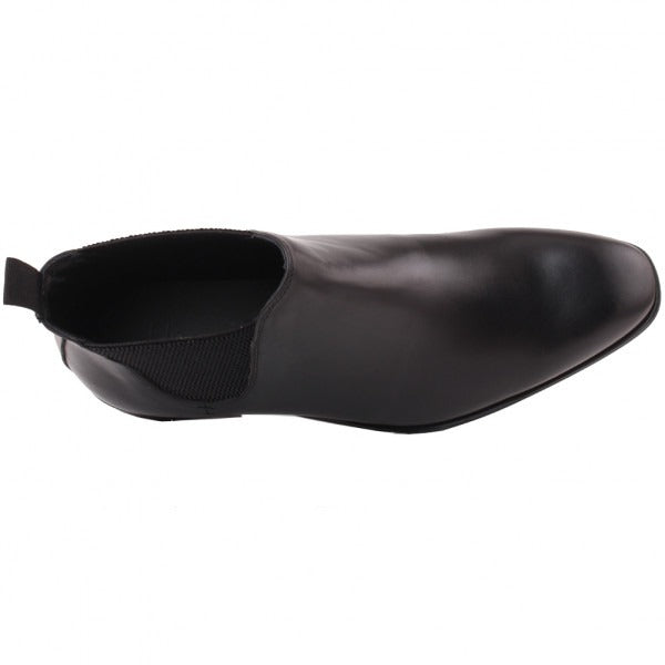 Men's Chukka Leather Ankle High Black Ben Boots