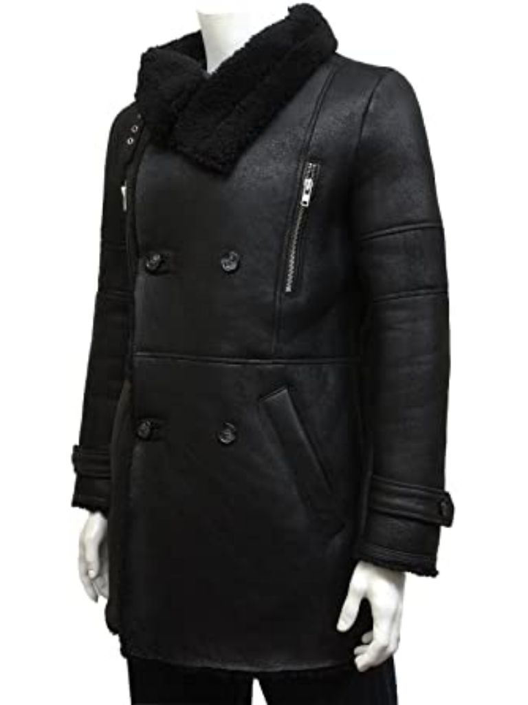 Men's German Navy Long Duffle Coat