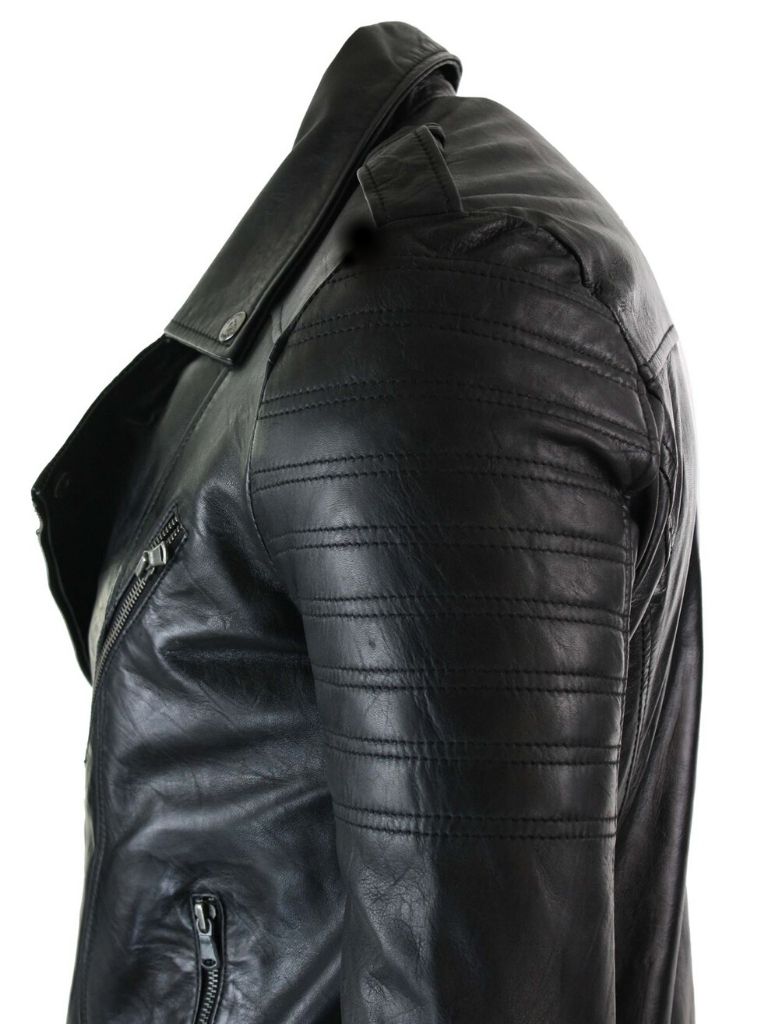 Men's Urban Slim Fit Lambskin Leather Jacket