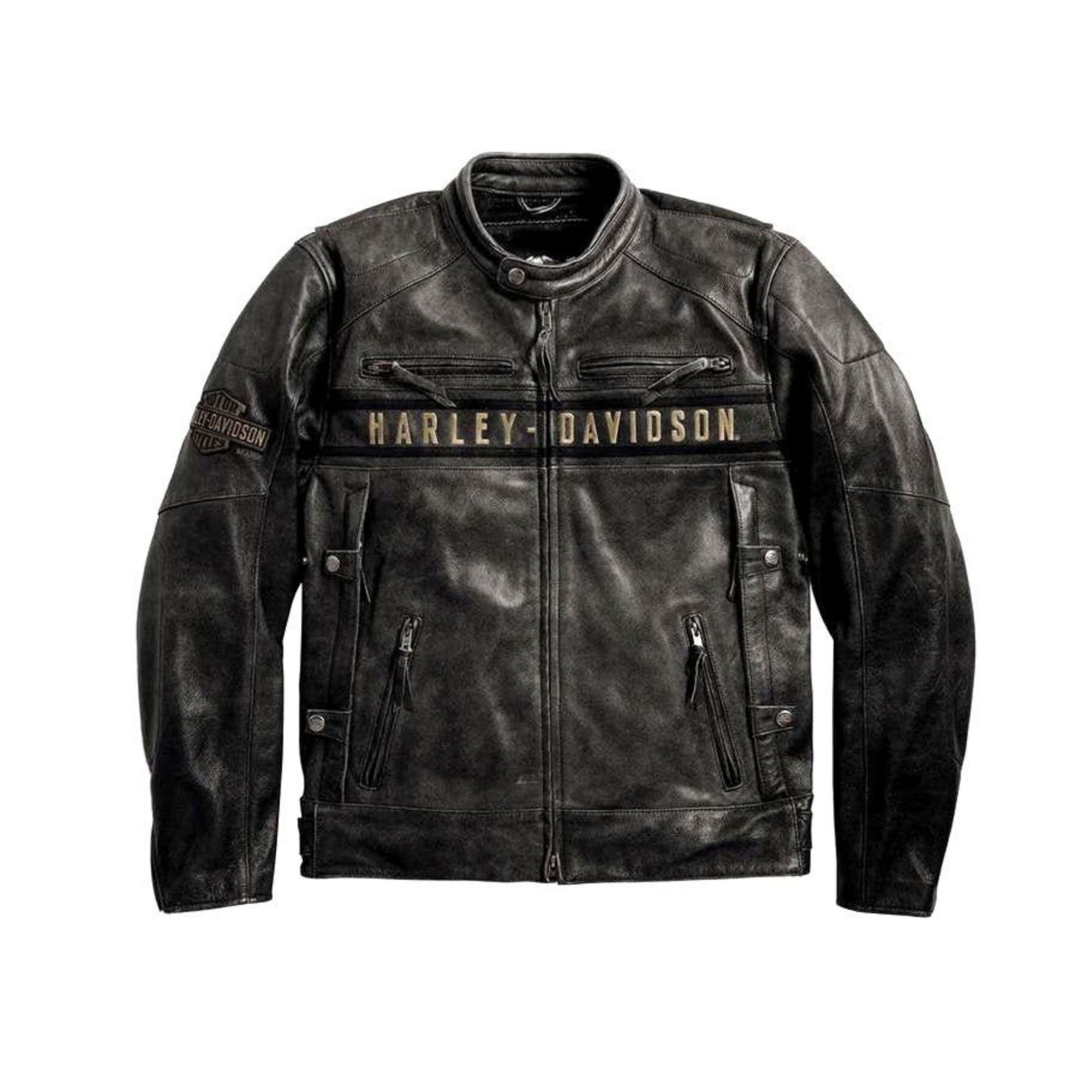 HD Men's Passing Link Genuine Leather Jacket