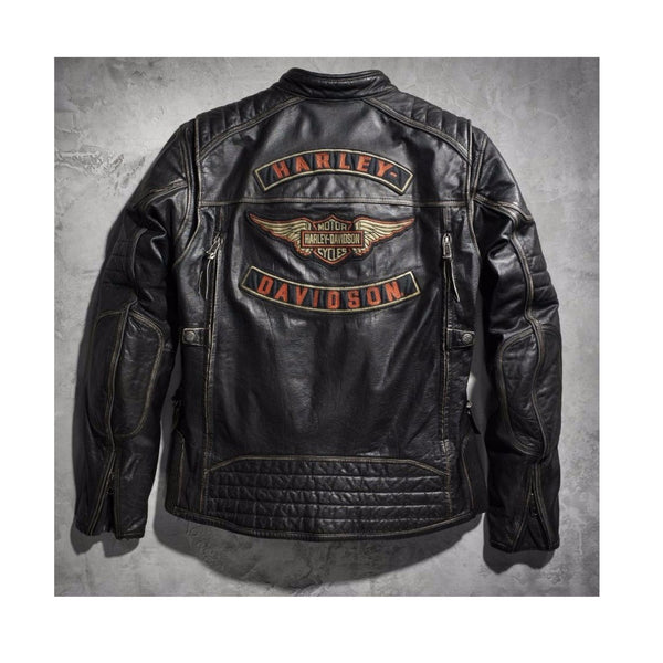 Men's Harley Davidson Triple Vent Leather Jacket