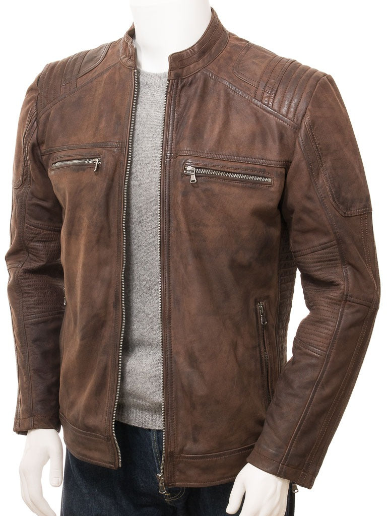 Men's Knowstone Vintage Leather Jacket – revoxleather